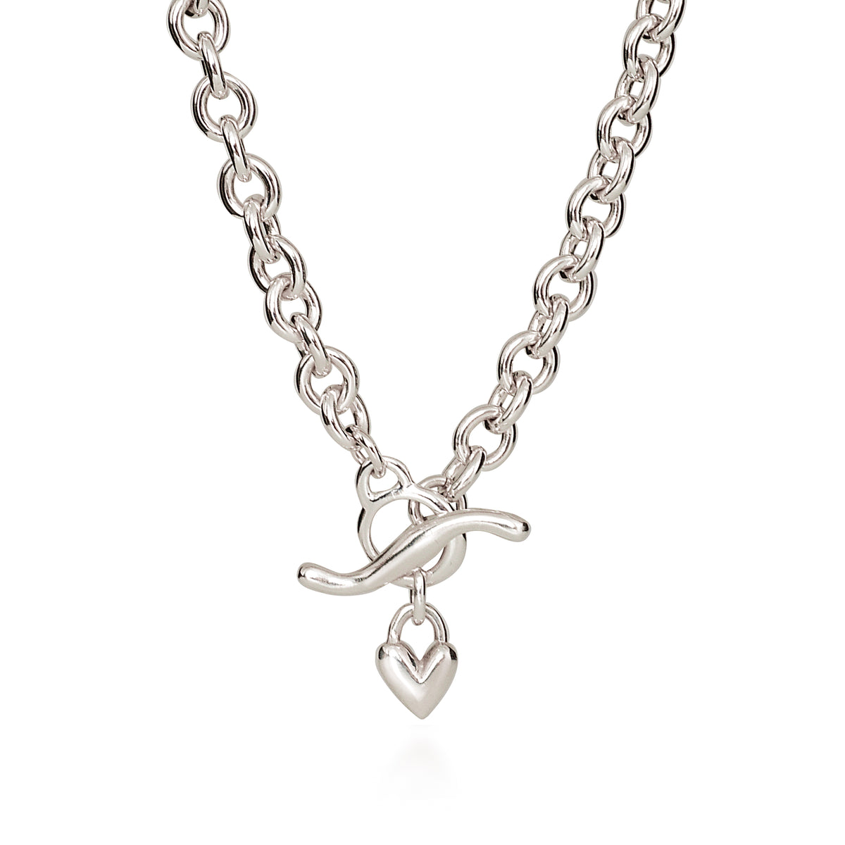 &#39;red hot&#39; heart necklace scarlett jewellery heavy nineties vintage style necklace