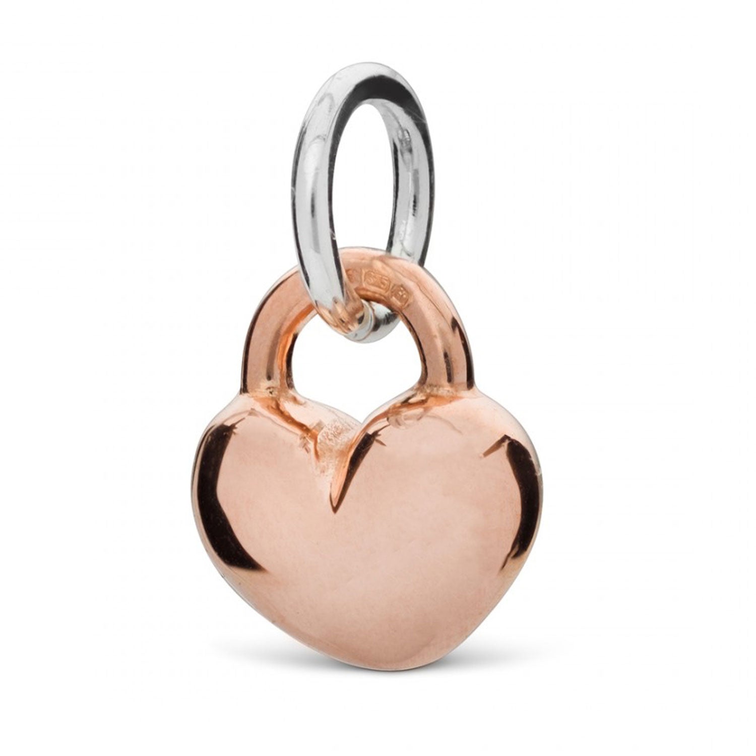 Solid rose gold chunky charm for bracelets Scarlett Jewellery