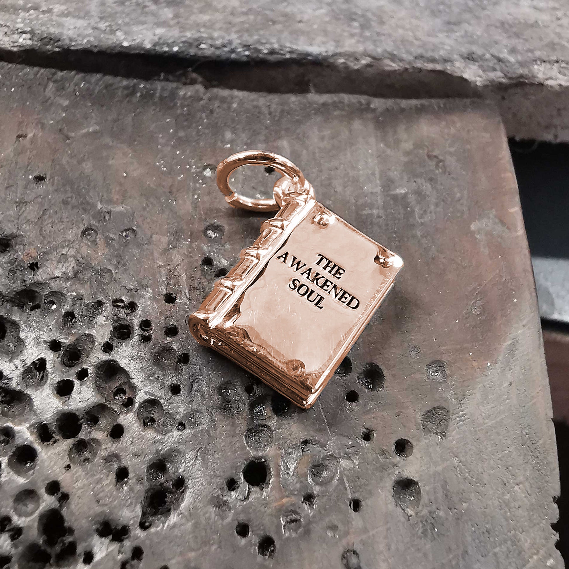 gold plated silver book charm engraved with date for birthday gift charm for avid reader bookworm librarian author