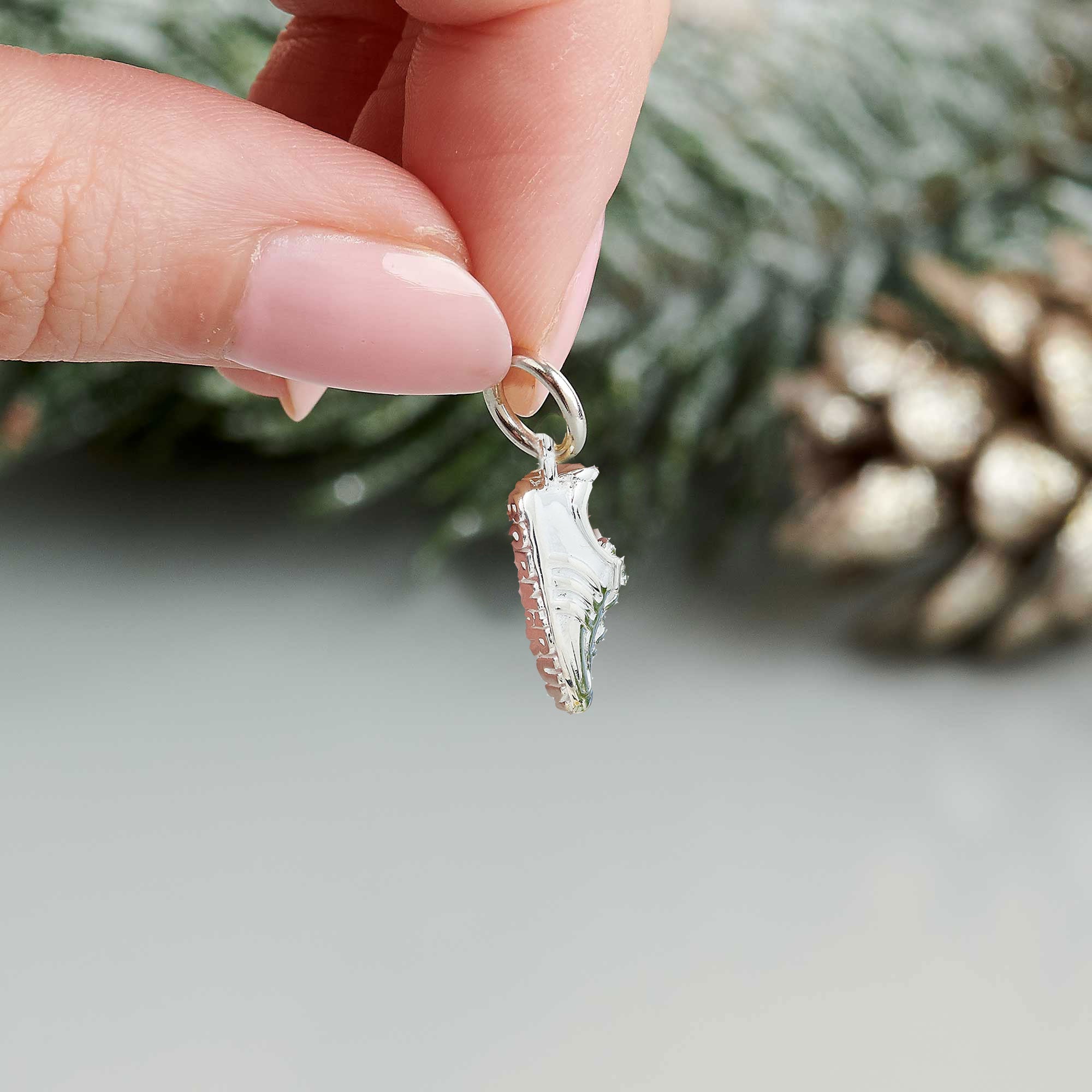 Running Shoe Silver Charm marathon runner gift for her