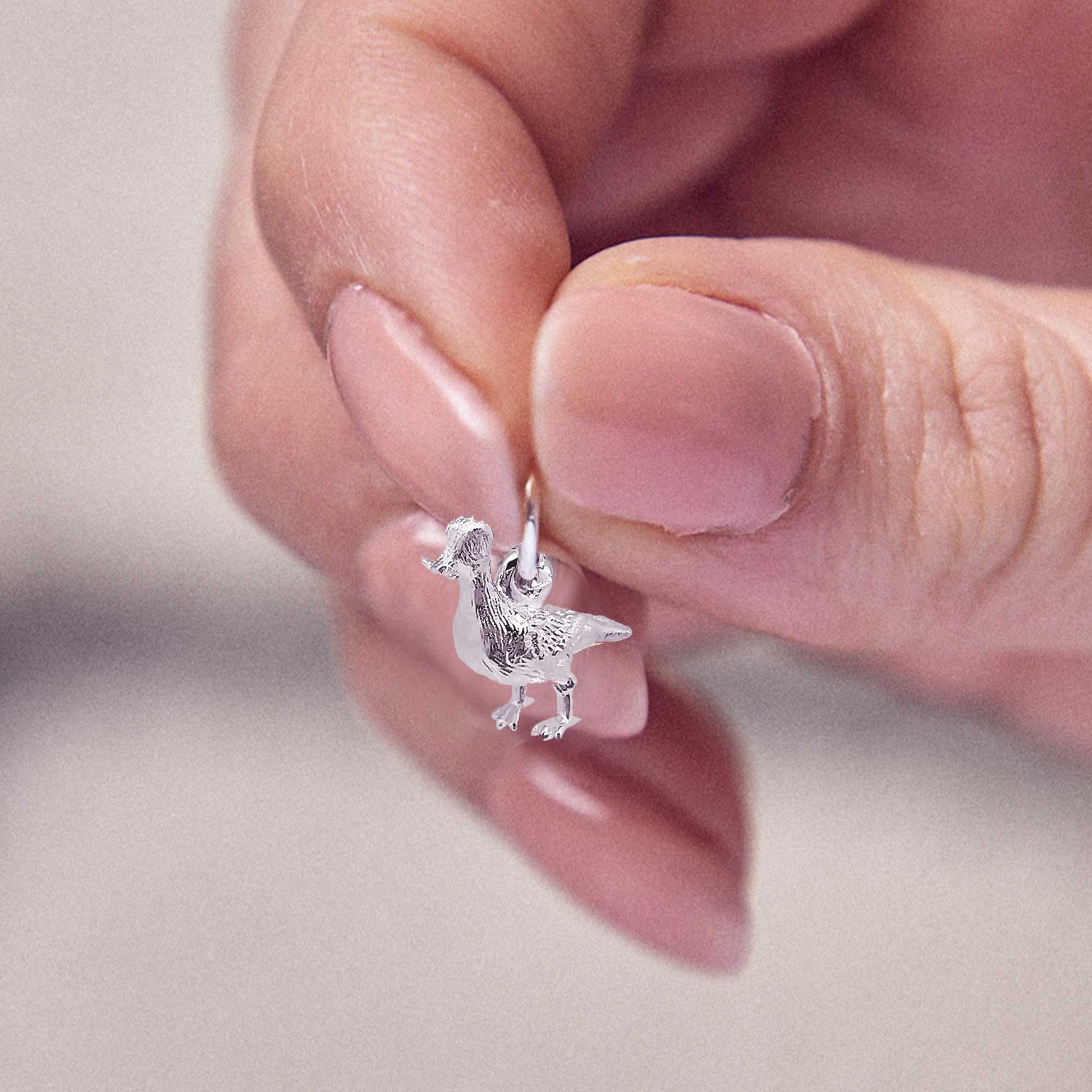 silver seagull charm from brighton jeweller scarlett jewellery stolen chip
