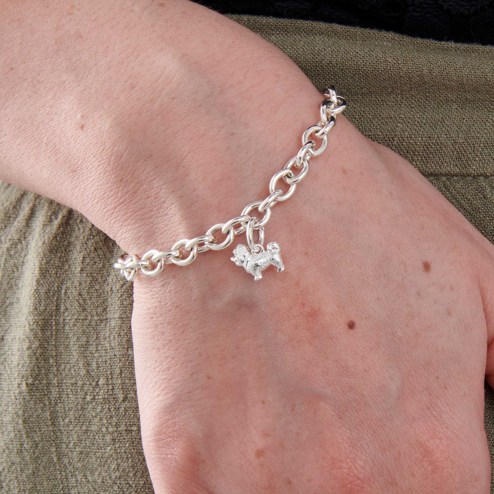 shih tzu silver charm bracelet scarlett jewellery original dog charms
