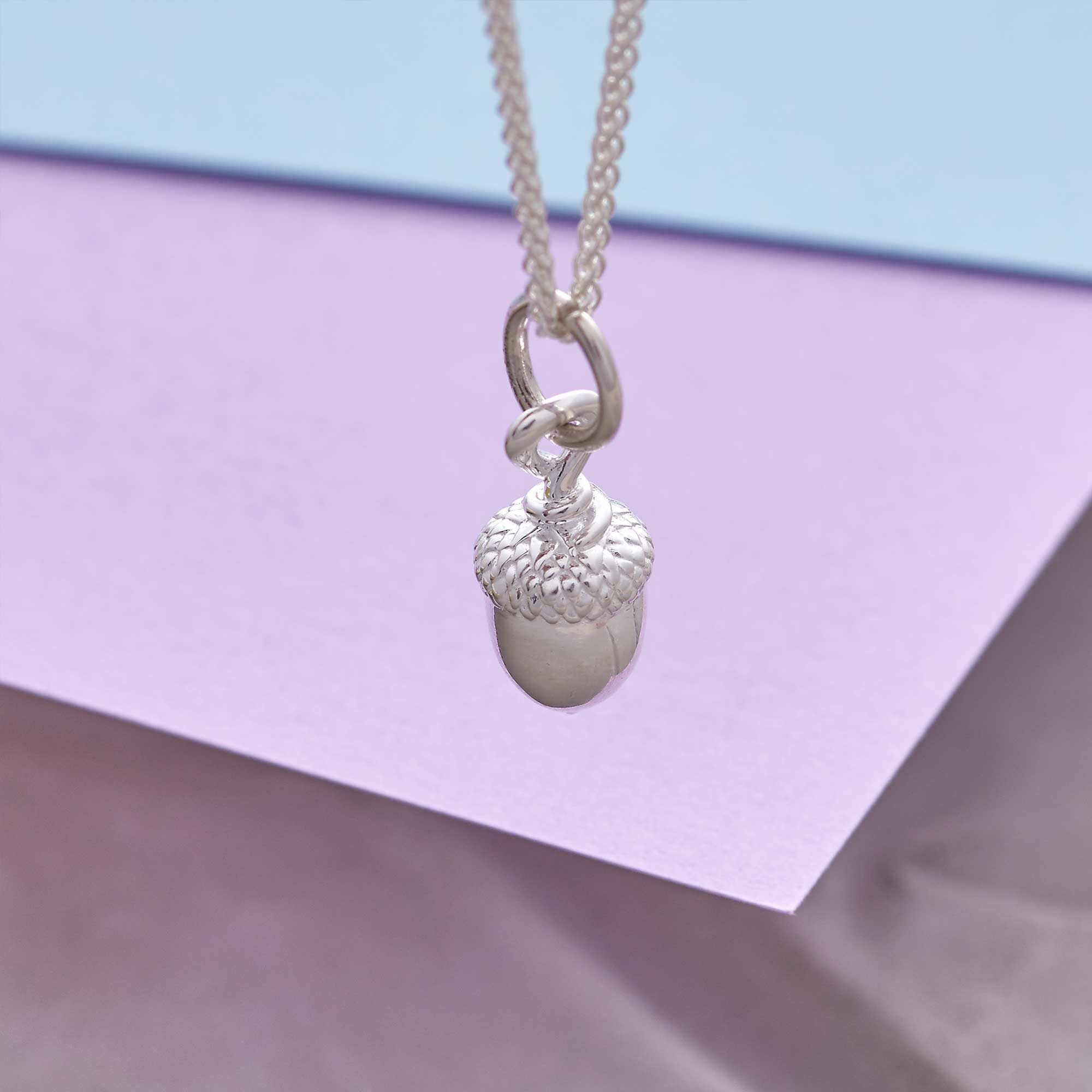 Nature's Strength in Silver - Acorn Necklace by Scarlett Jewellery