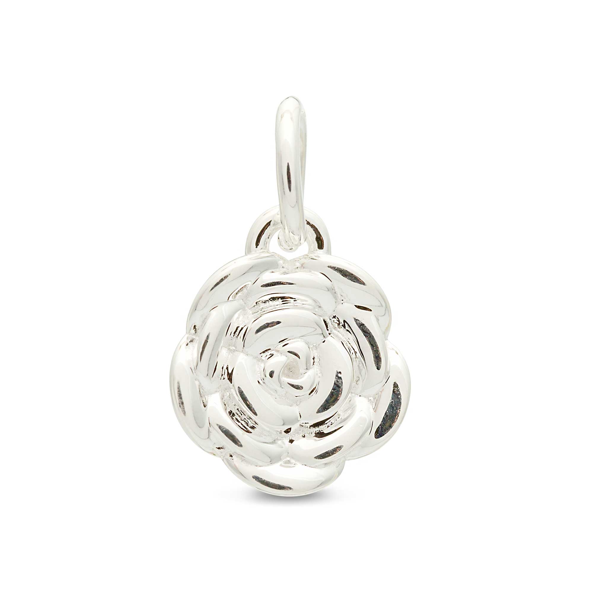 silver rose flower bracelet necklace pendant charm chelsea flower show Scarlett Jewellery