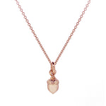 Solid rose gold acorn necklace designer Scarlett Jewellery Brighton