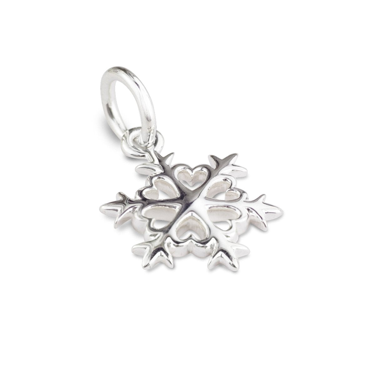 snowflake silver christmas themed bracelet charm necklace pendant Scarlett Jewellery