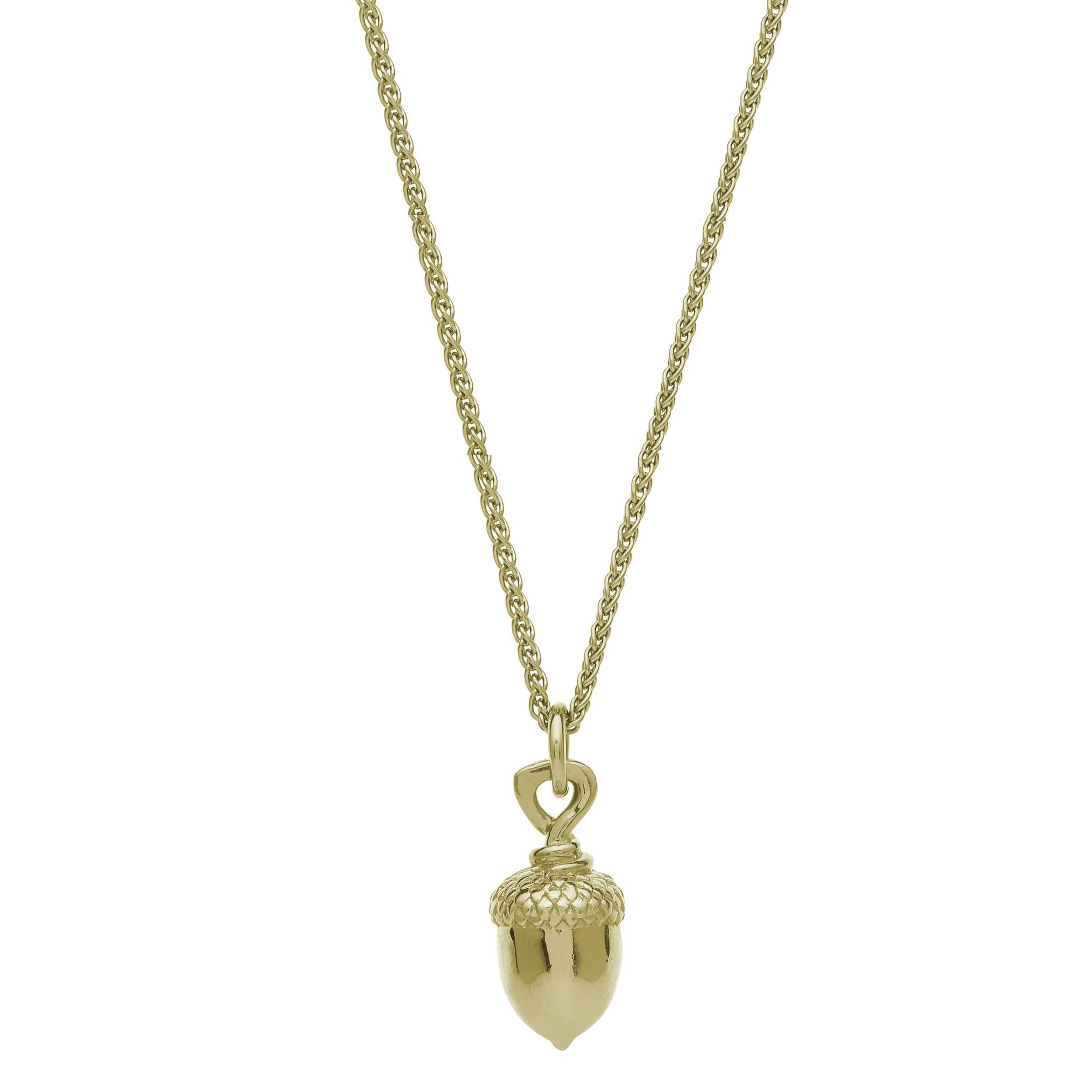 Scarlett Jewellery Acorn Solid Gold Necklace