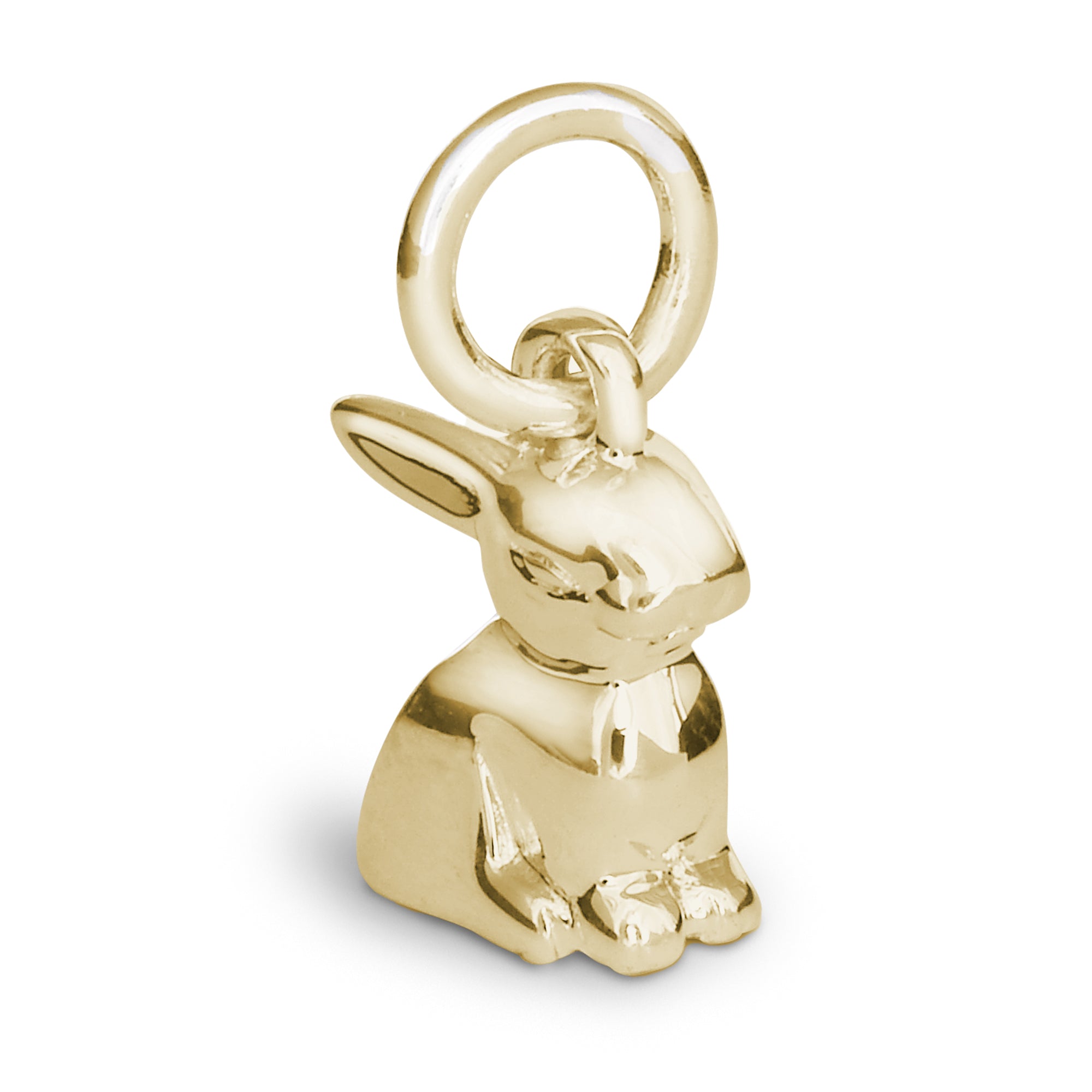 Mouse Solid Gold Flower Charm - Scarlett Jewellery