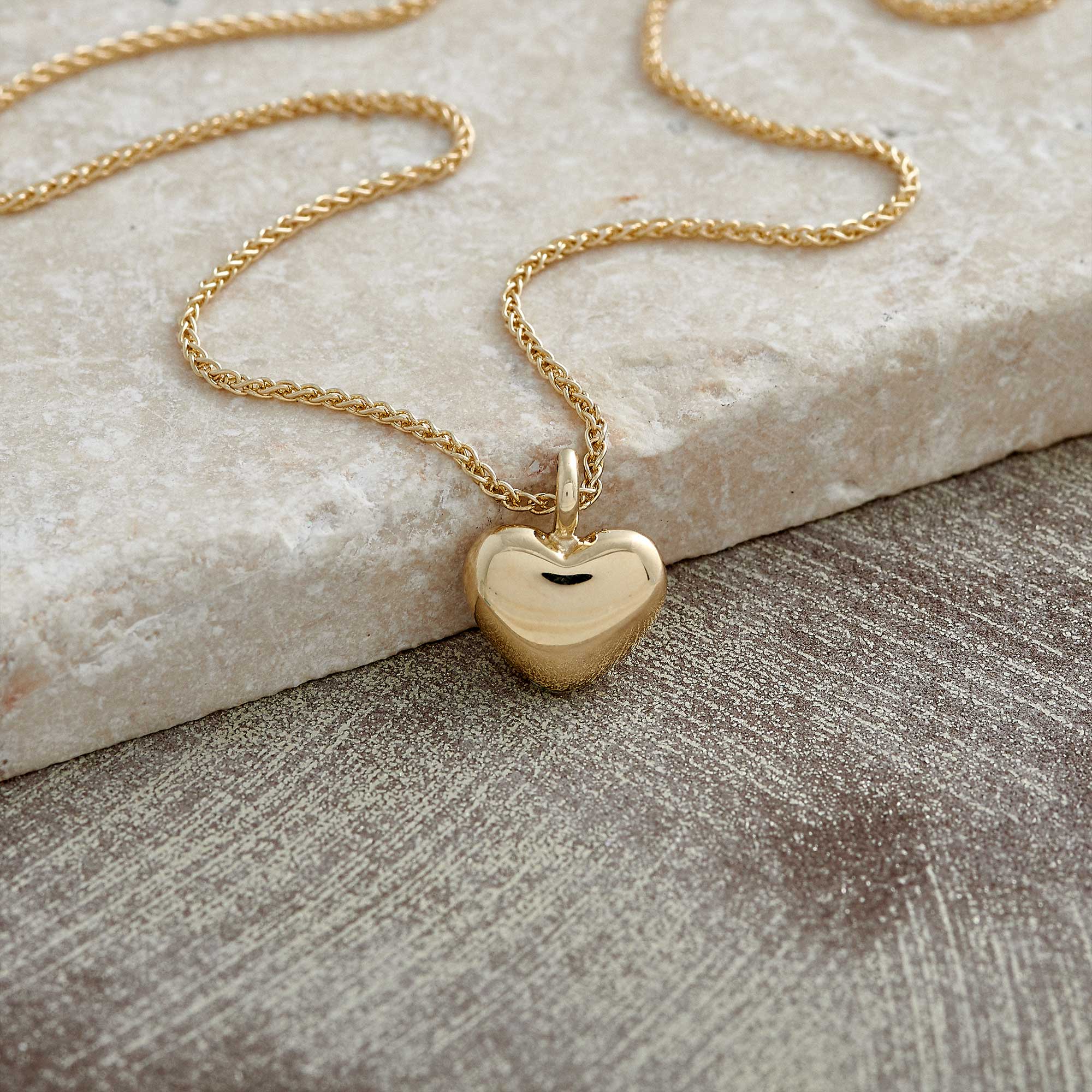 Colored Enamel Heart Chain Necklace in Gold | Uncommon James