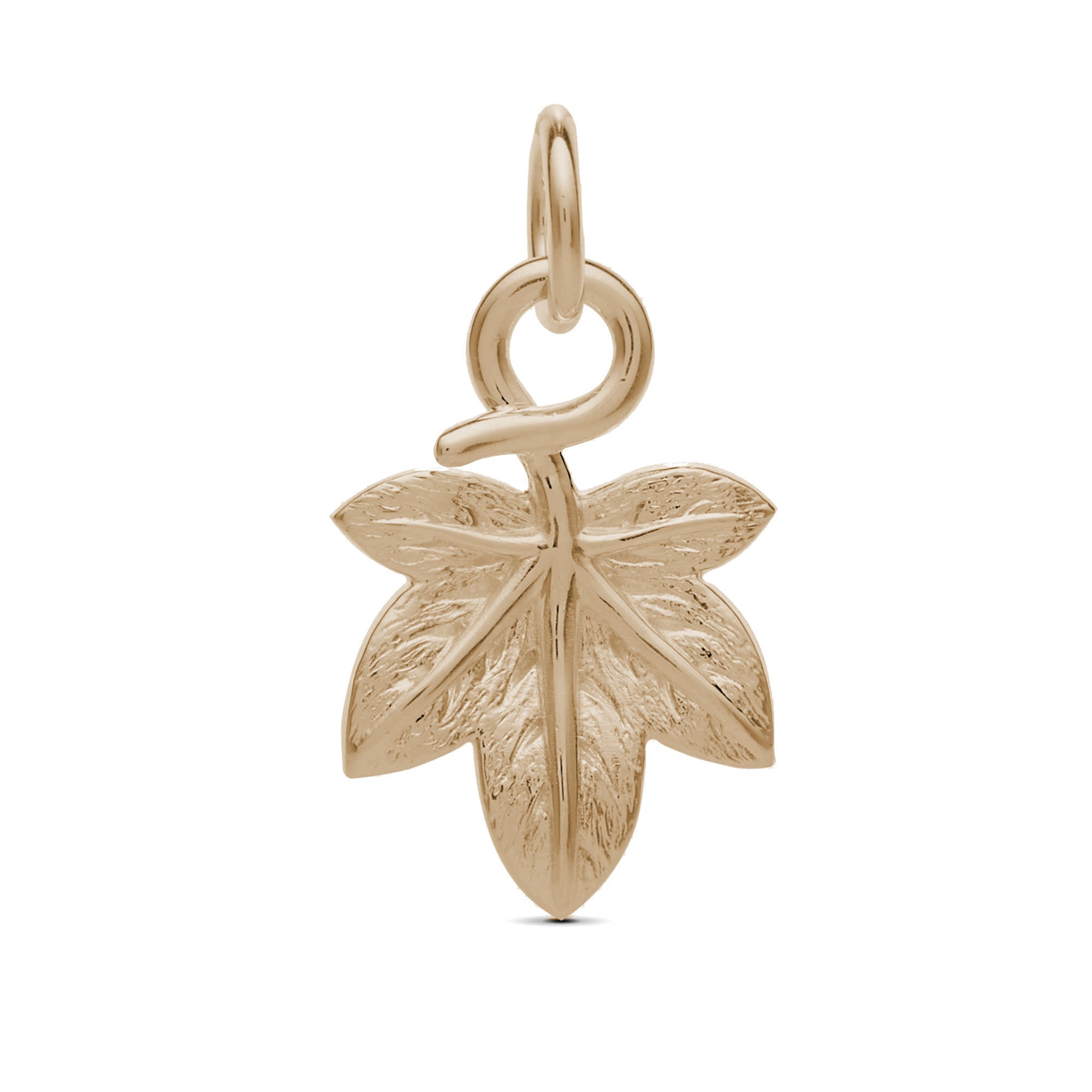 solid 9k gold ivy leaf bracelet charm chelsea flower show 