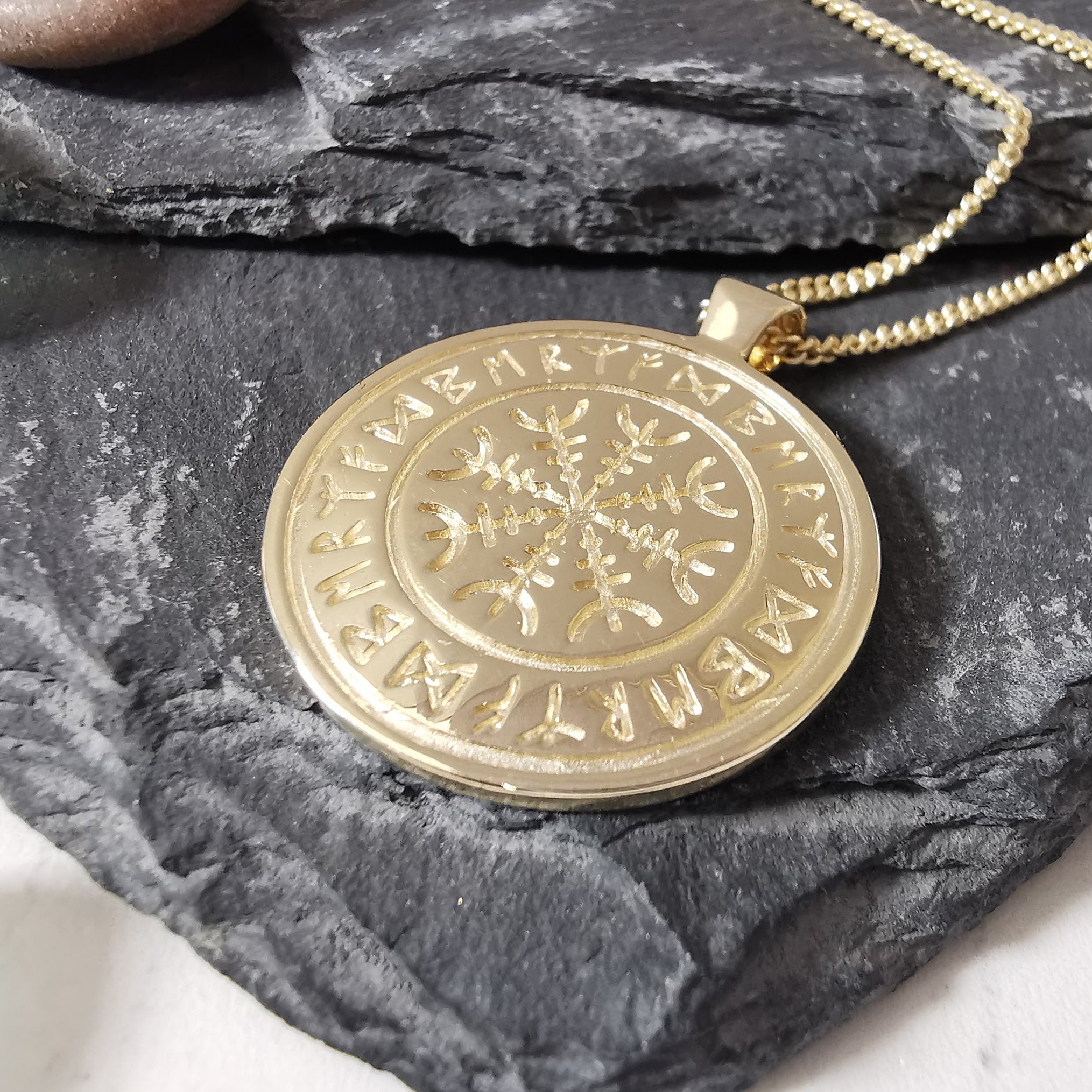 Travep Rune Travel Viking Rune Personalised Silver Necklace - Man's Rune Pendant ...