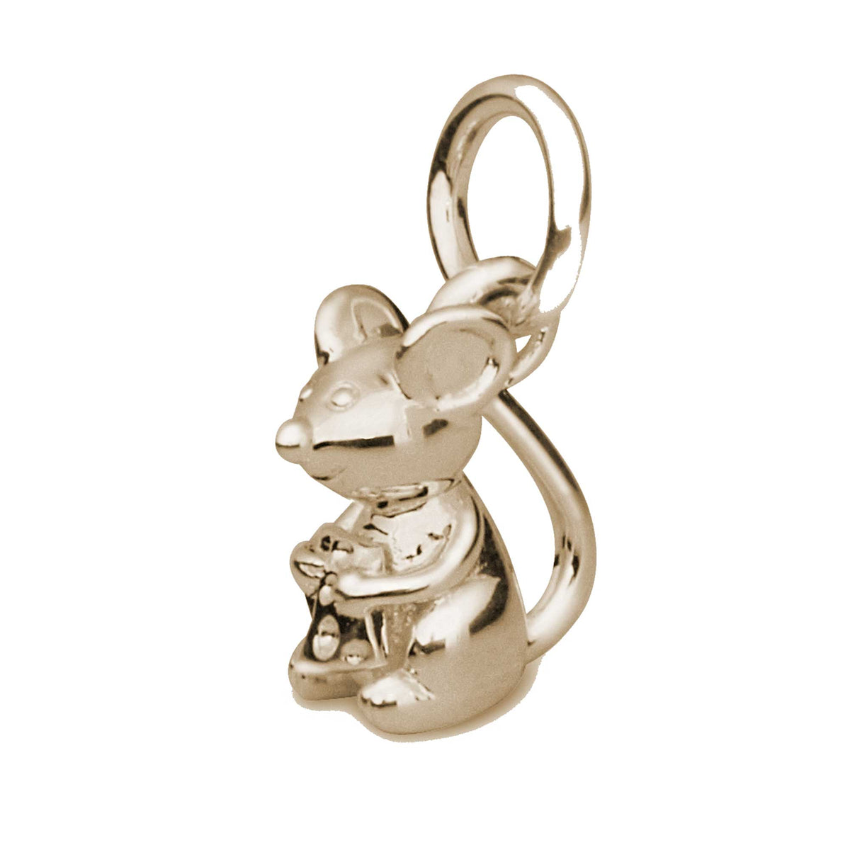 Solid gold mouse charm Scarlett Jewellery 9kt gold bracelet charms animal