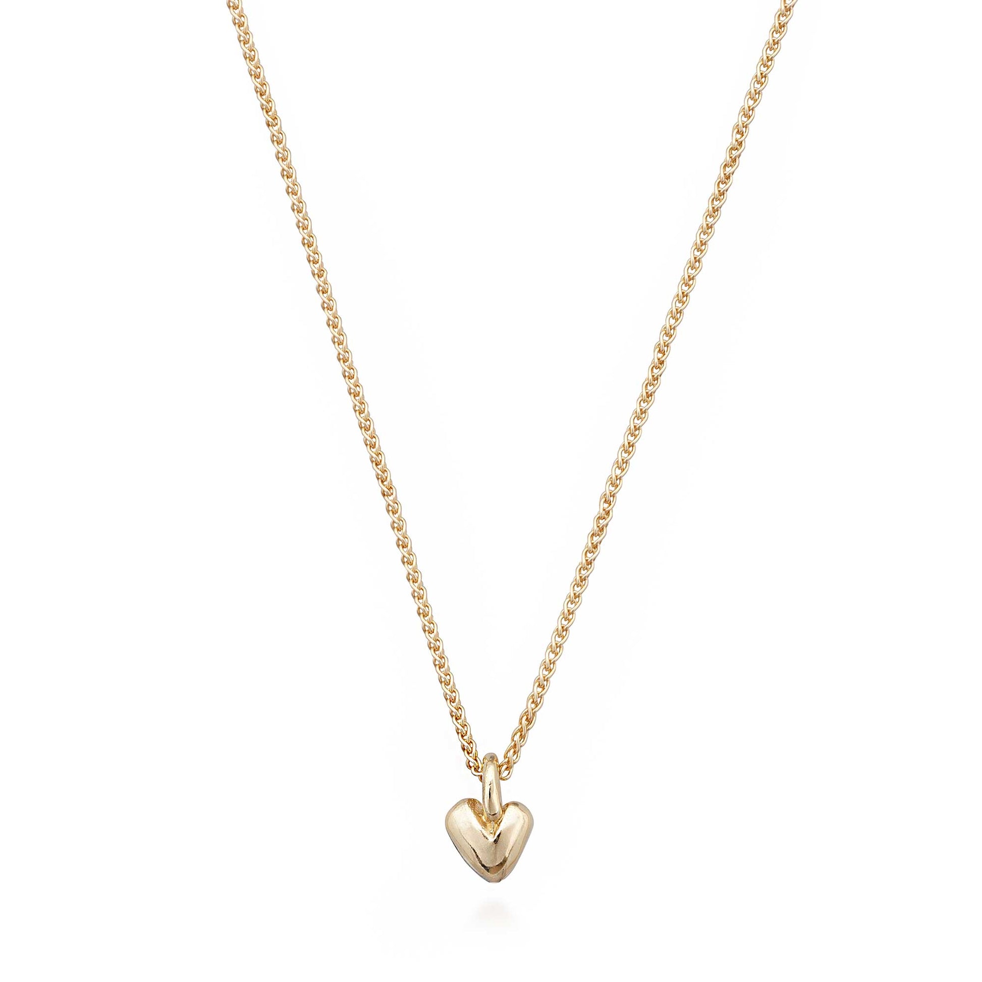 Solid yellow gold recycled heart pendant Scarlett Jewellery UK Slow fashion trends