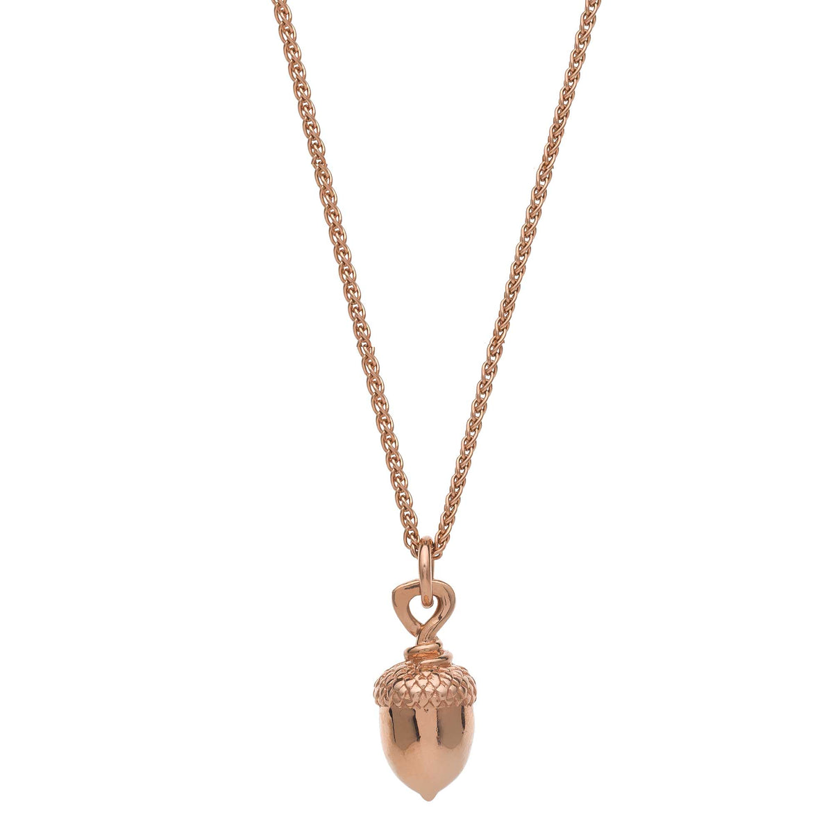 Scarlett Jewellery Rose Gold Acorn Necklace - Elegant Nature-Inspired Jewellery