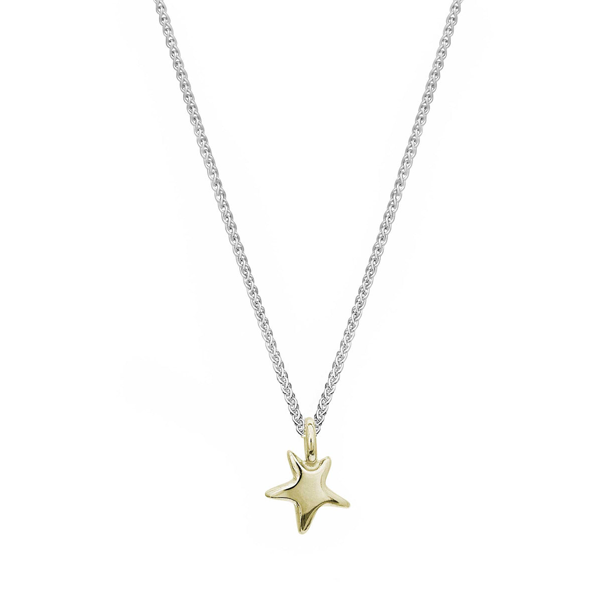 Delicate solid gold and silver star pendant for teens young womens gift designer Scarlett Jewellery