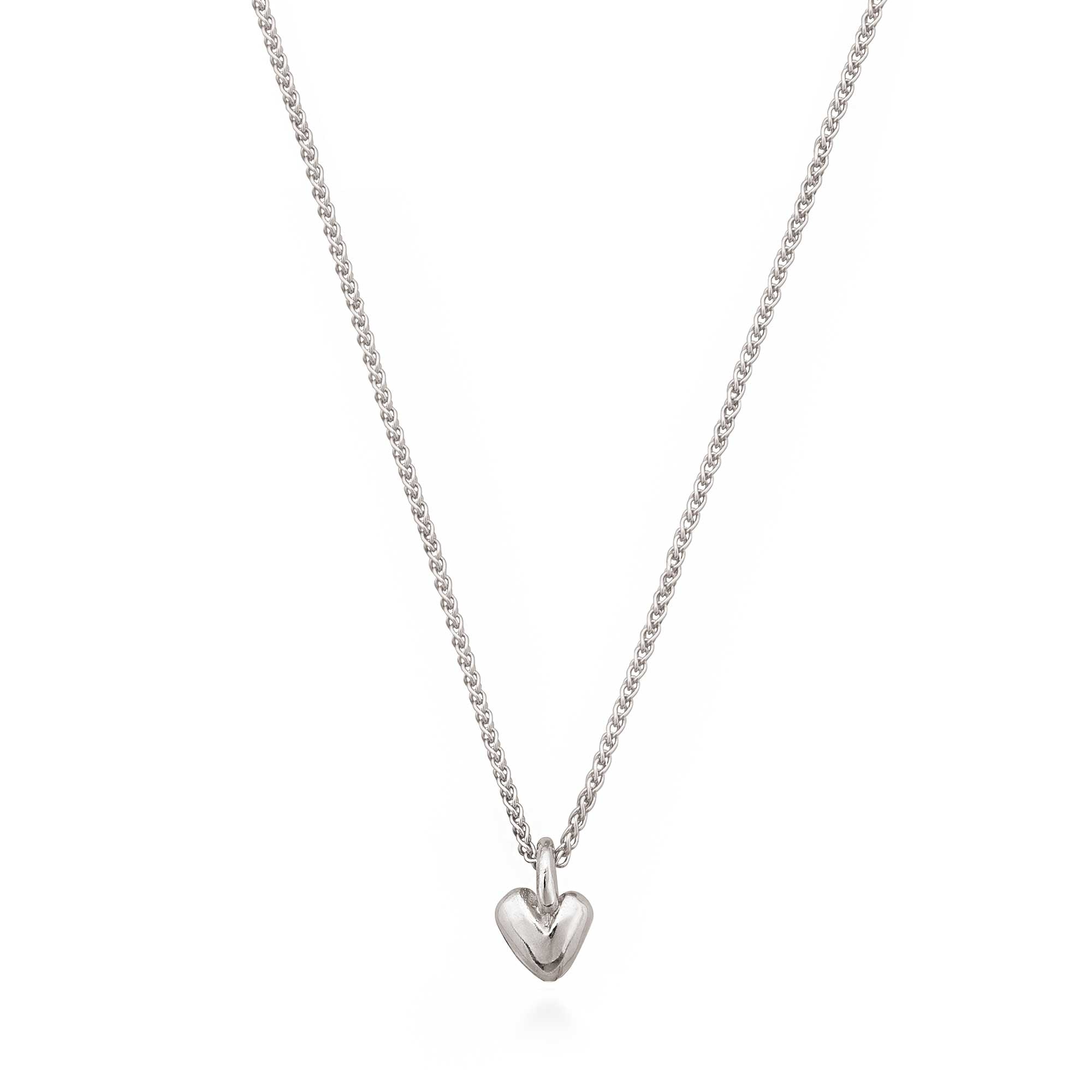 Recycled silver heart pendant Scarlett Jewellery UK