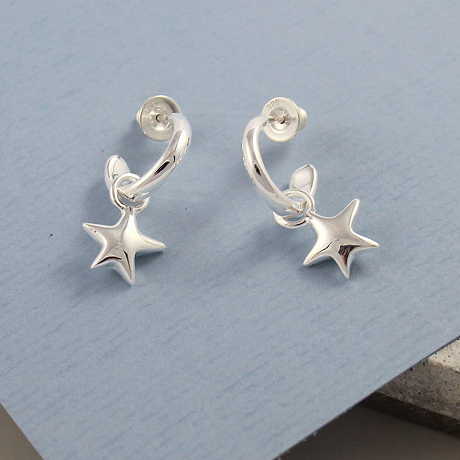 star silver hoop earrings vintage collection scarlett jewellery