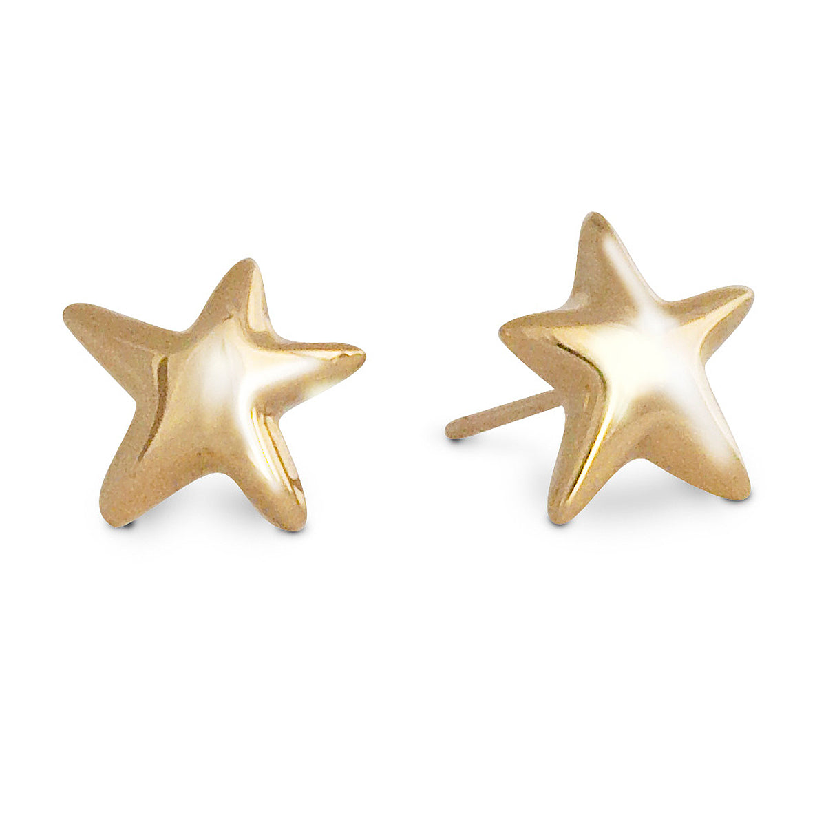 Solid Gold Stardust Stud Earrings - Scarlett Jewellery