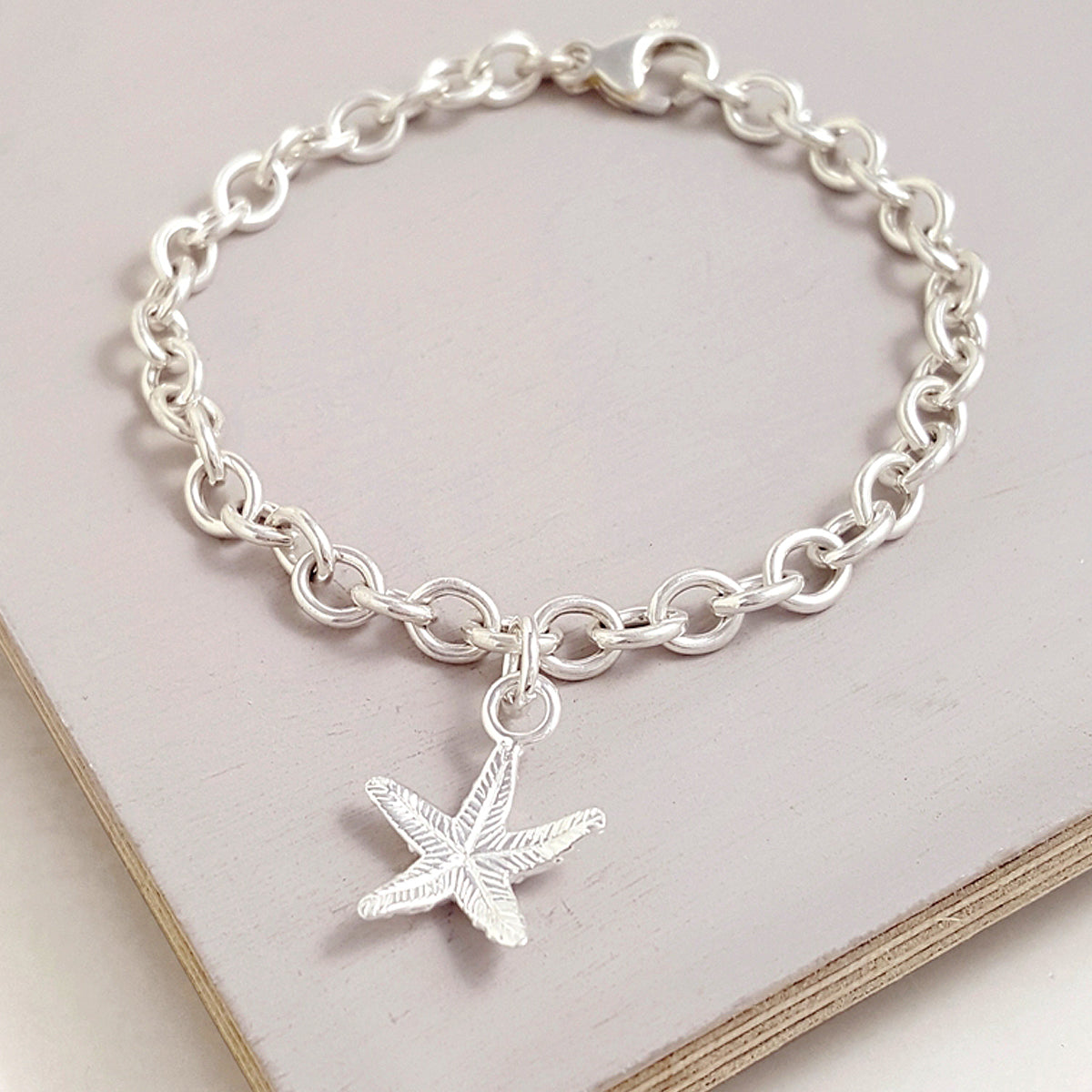 Starfish Silver Charm for Bracelet from Scarlett Jewellery