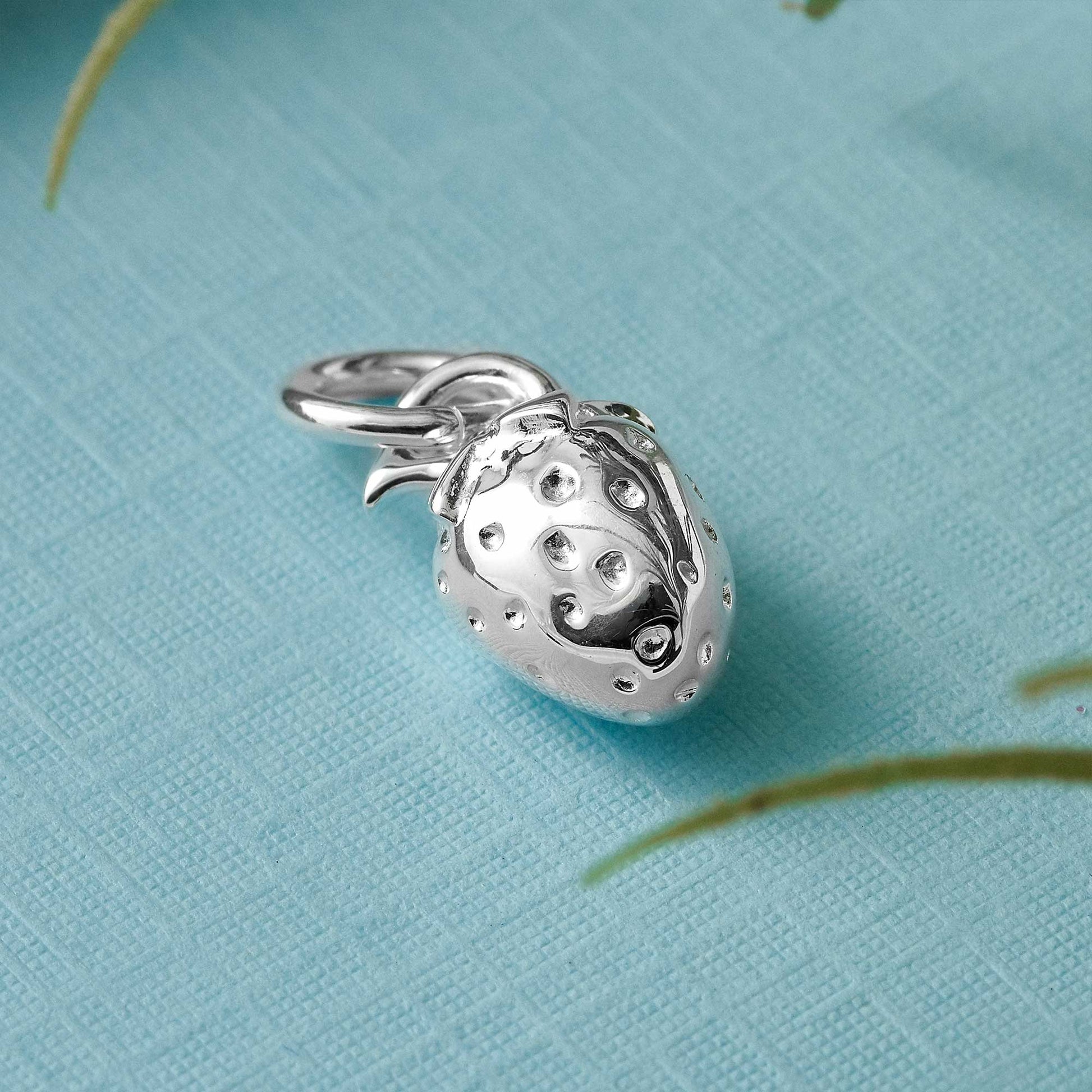 strawberry fruit silver bracelet charm pendant necklace links of london