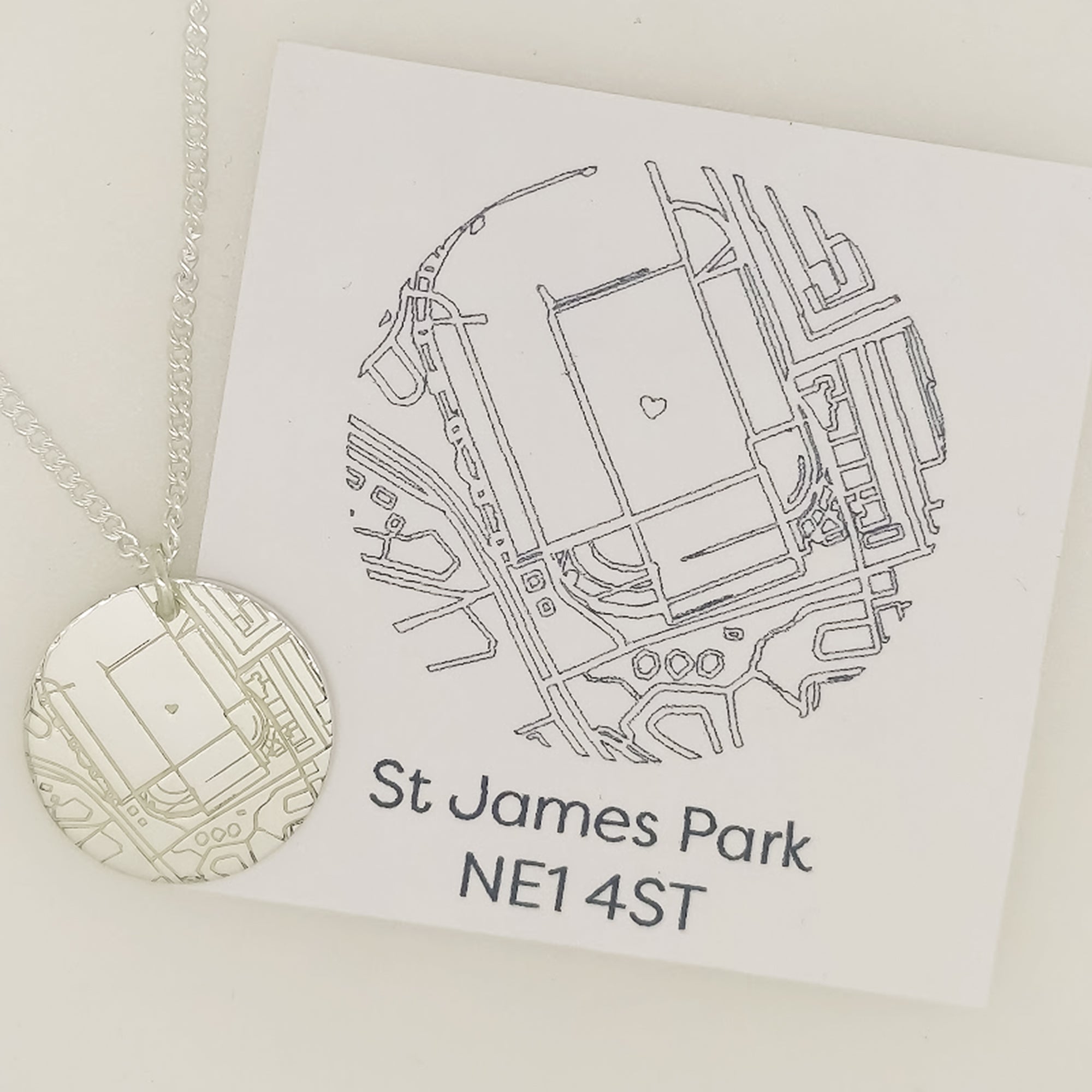 custom street map silver necklace solid silver off the map jewelery