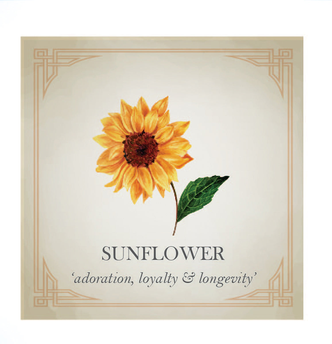 Sunflower Silver Charm