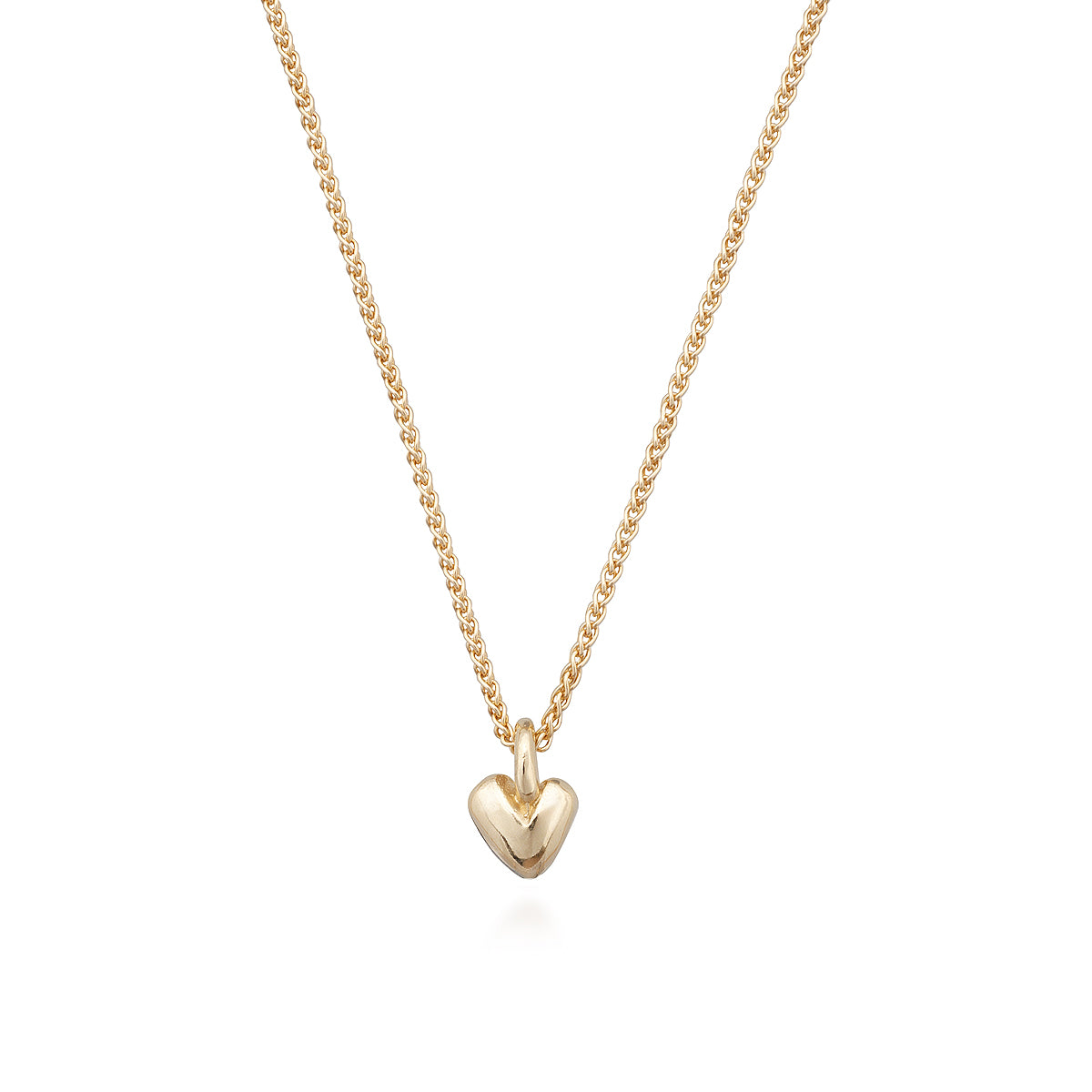 Solid yellow gold recycled heart pendant Scarlett Jewellery UK Slow fashion trends