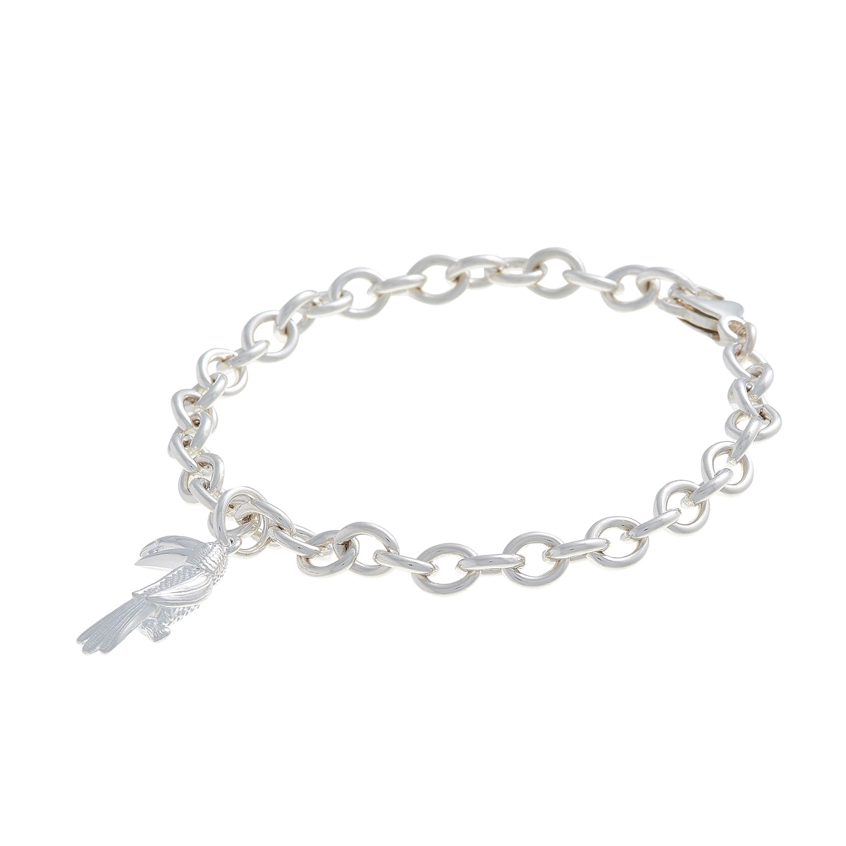 Toucan Bird Silver Charm South American Nature Charm Bracelet