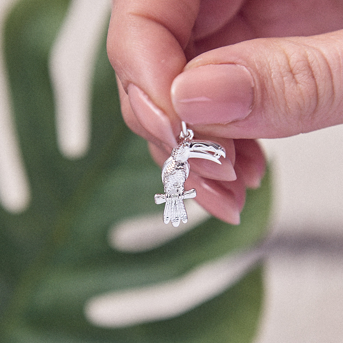 Toucan Bird Silver Charm South American Nature Charm