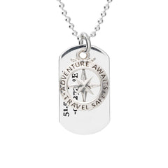 Coordinates necklace store for him