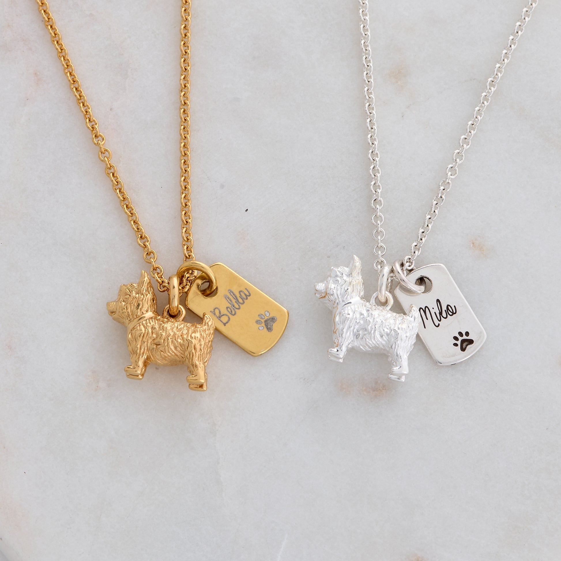 Bedlington Terrier Jewelry In Glossy Oval 14K Gold Or Sterling Silver Bedlington Terrier In - Foto 10