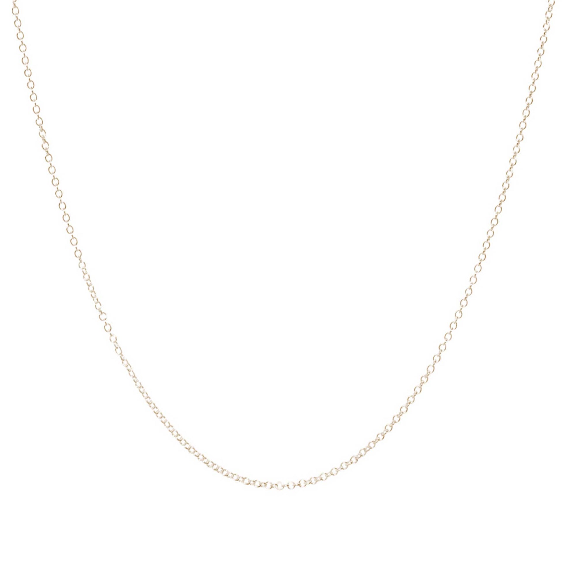 9 carat gold trace chain necklace plain scarlett jewellery