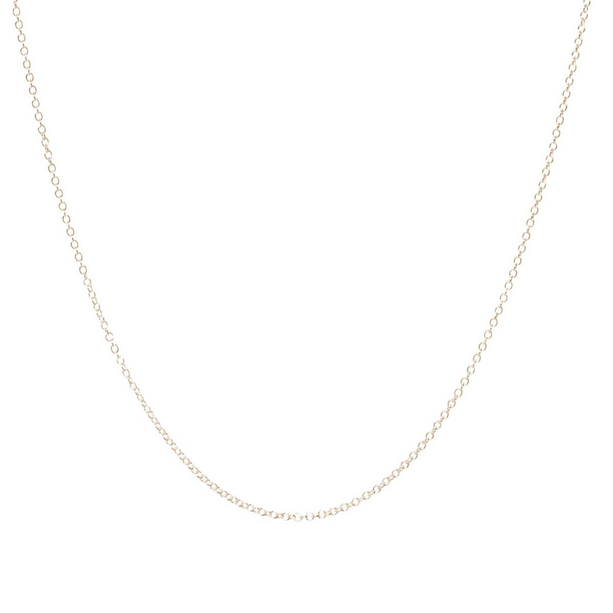 9 carat gold trace chain necklace plain scarlett jewellery